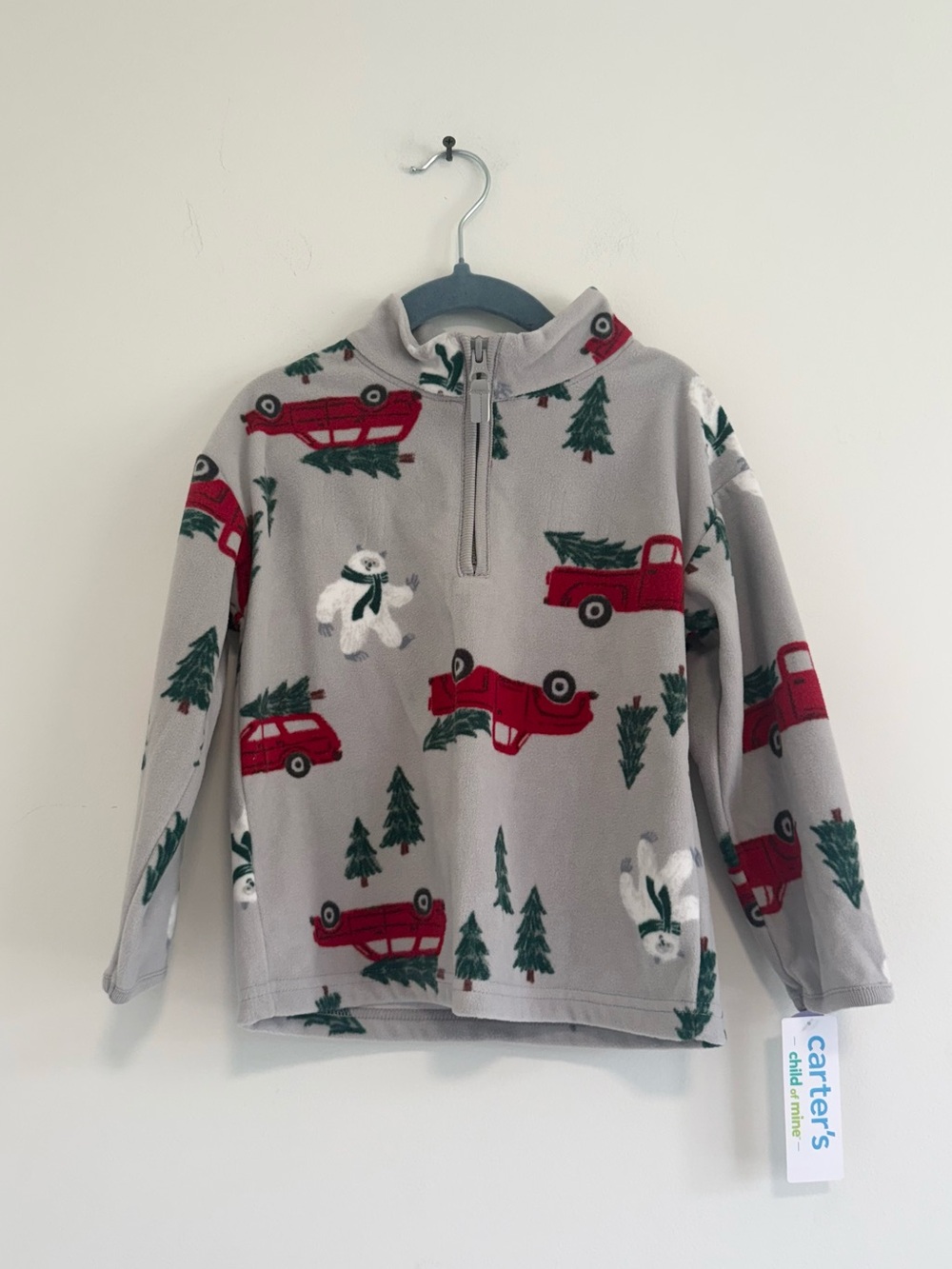 Carter’s Child of Mine Christmas Fleece Pullover 3T NWT